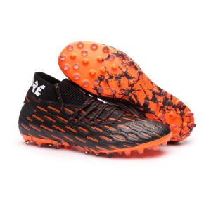 Football Boots Puma Future 6 1 Netfit Mg Puma Black Puma White Shocking Orange Futbol Emotion