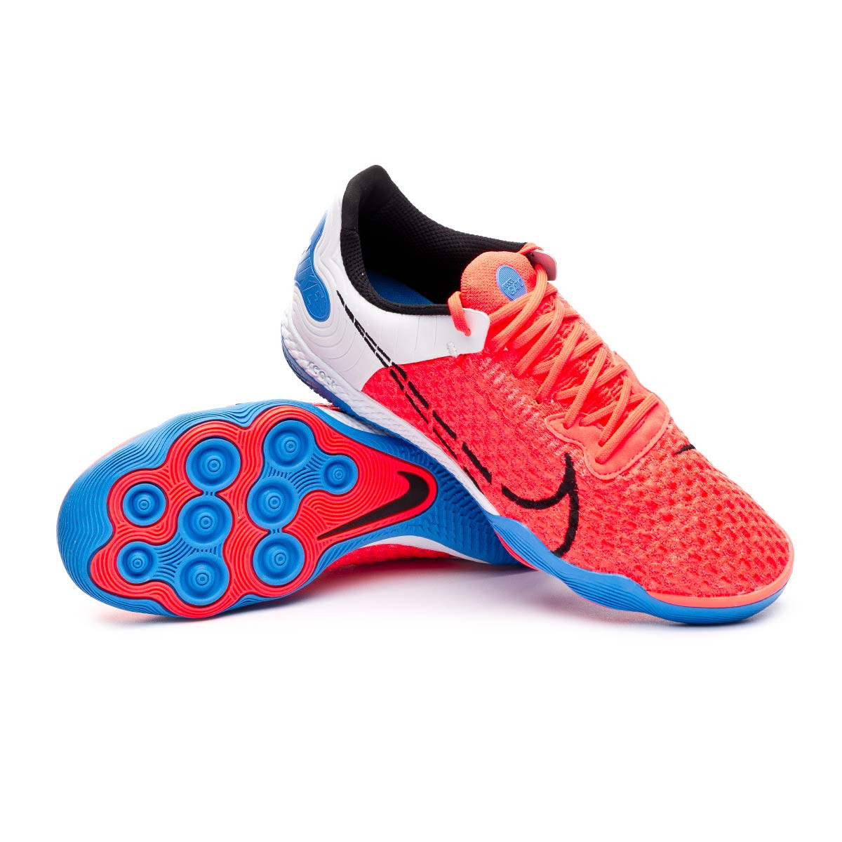Futsal Boot Nike React Gato Bright crimson-Black-Photo blue-Pure platinum -  Football store Fútbol Emotion