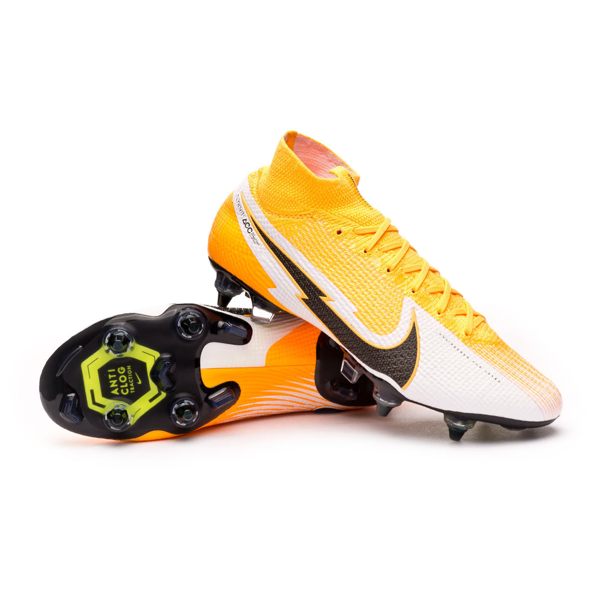 Bota de fútbol Nike Mercurial Superfly VII Elite SG-PRO Anti-Clog Traction  Laser orange-Black-White-Laser orange - Tienda de fútbol Fútbol Emotion