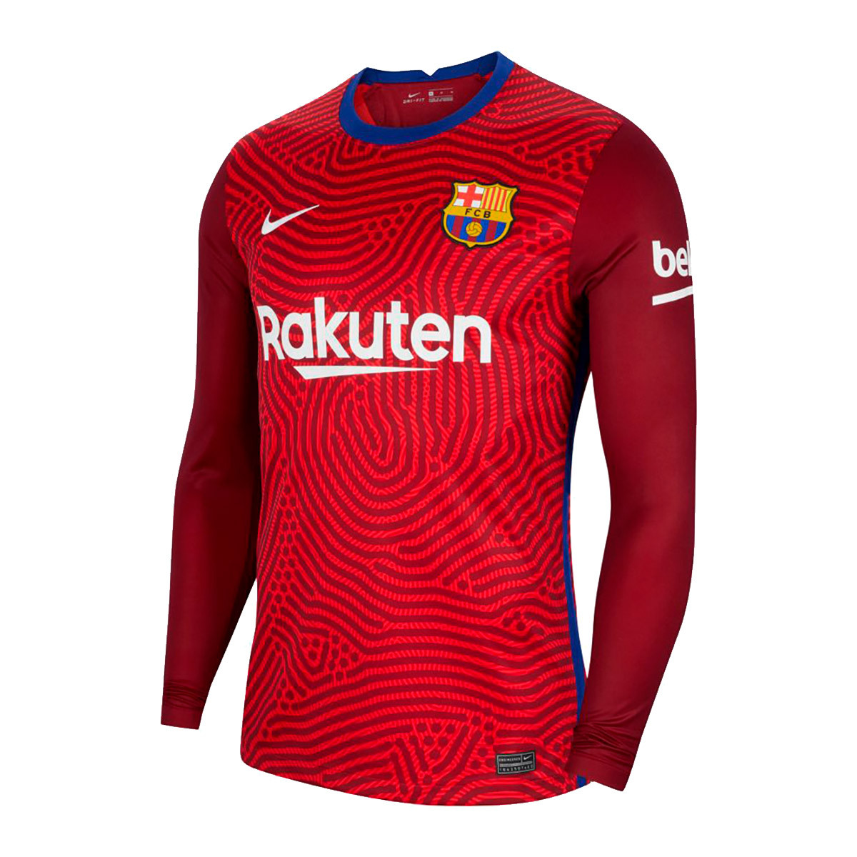 Camiseta Nike Fc Barcelona Stadium Primera Equipacion Portero 2020 2021 University Red Team Red White 0 