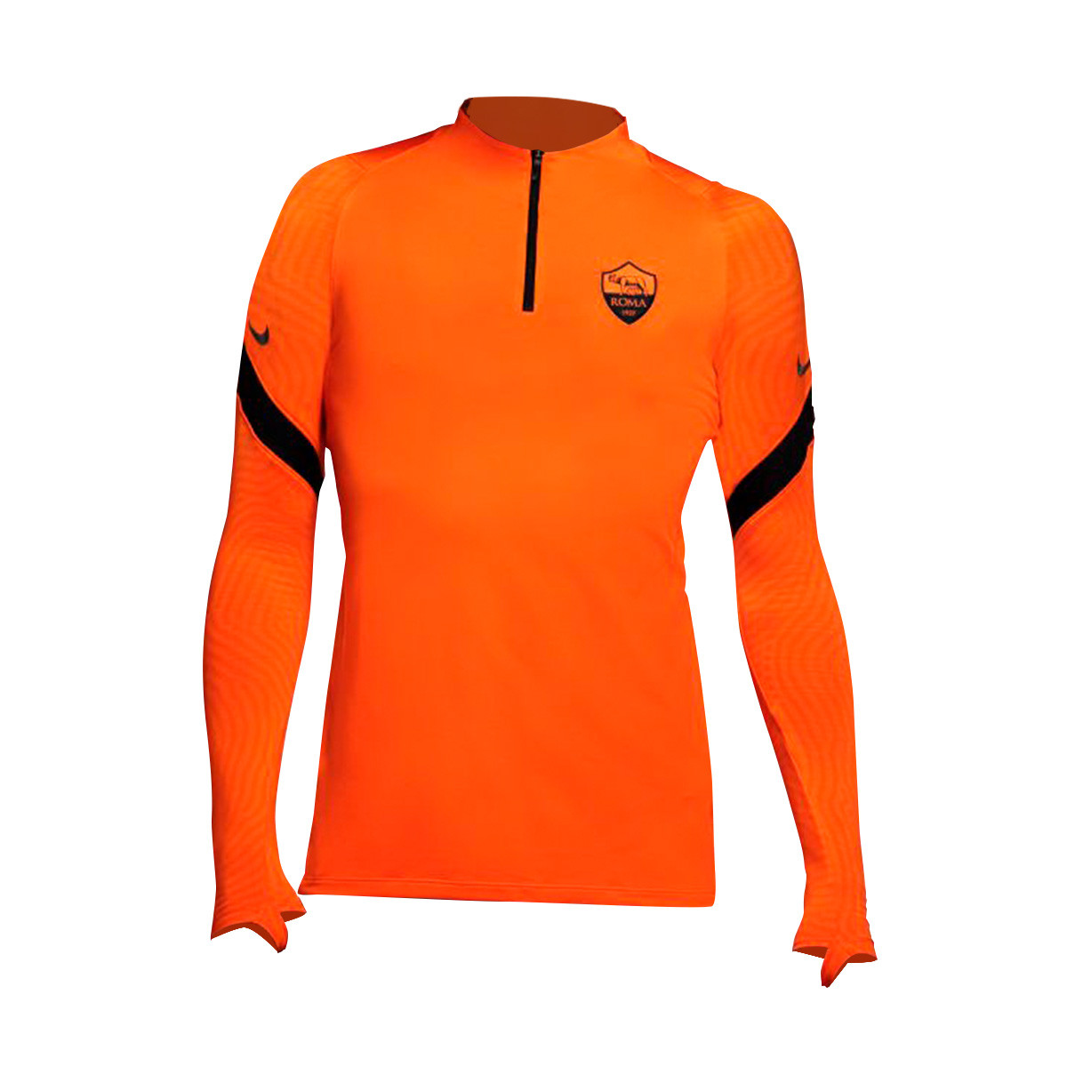 a pesar de gritar persona que practica jogging Sudadera Nike AS Roma Dri-Fit Strike Drill Top Cl 2020-2021 Safety  Orange-Black - Fútbol Emotion