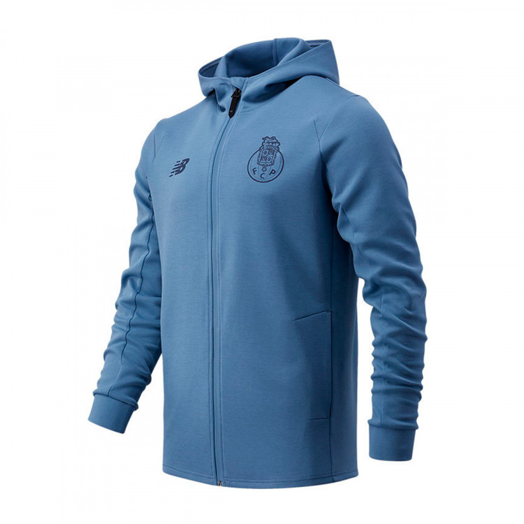 Jacket New Balance Fc Porto Travel Hoody 2020 2021 Blue Football Store Futbol Emotion