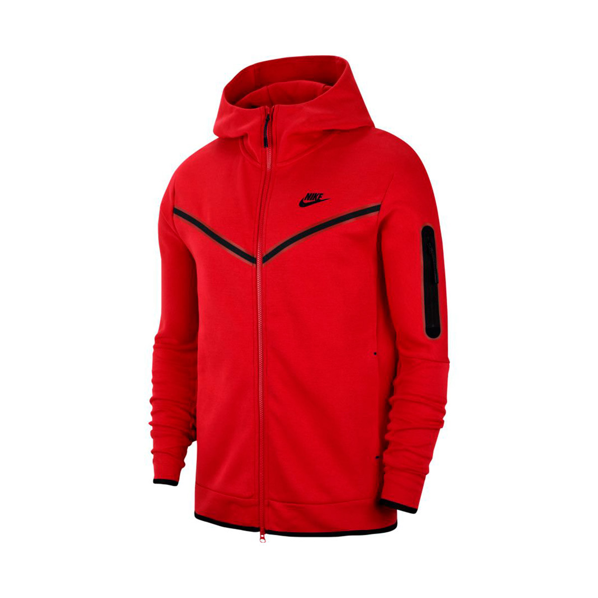 Jacket Nike Sportswear Tech Fleece University Red Black Futbol Emotion