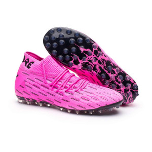 Football Boots Puma Future 6 1 Netfit Mg Luminous Pink Puma Black Futbol Emotion