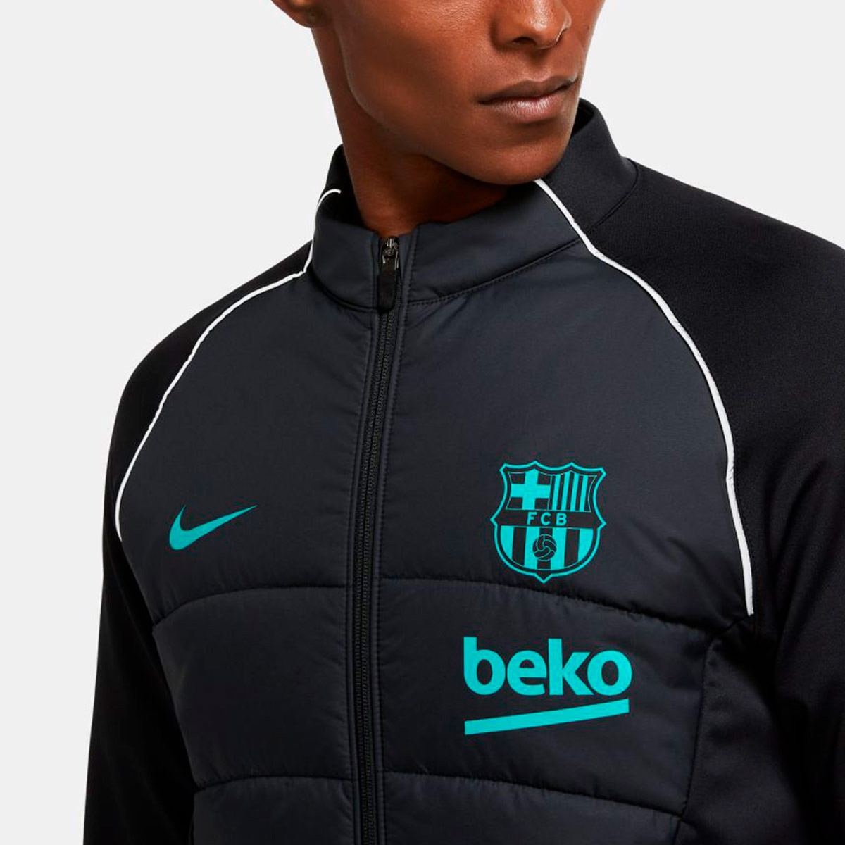 fc barcelona padded jacket