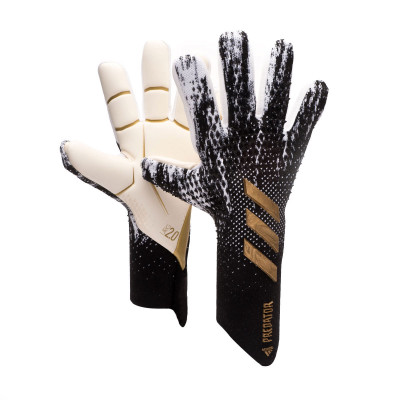 Adidas Predator 20 Pro Goalkeeper Gloves | Fingersave White / Black / Gold / 11