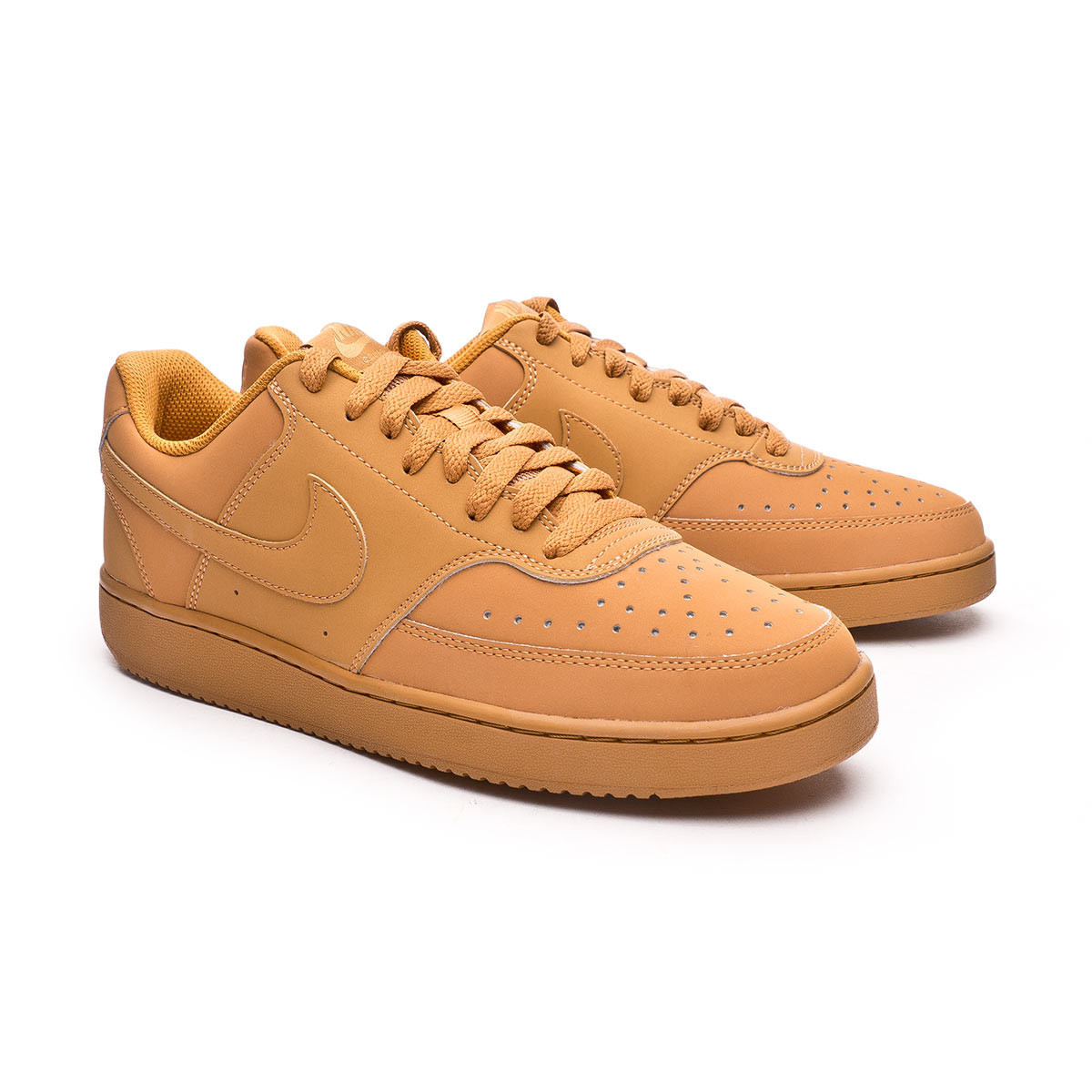 nike tan court vision low trainers