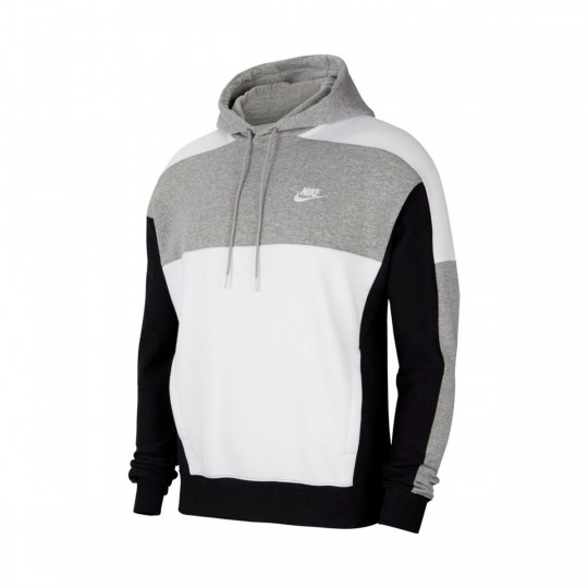 grey black and white nike hoodie