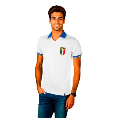 Camiseta Italy Segunda Equipación World Cup 1982 Retro