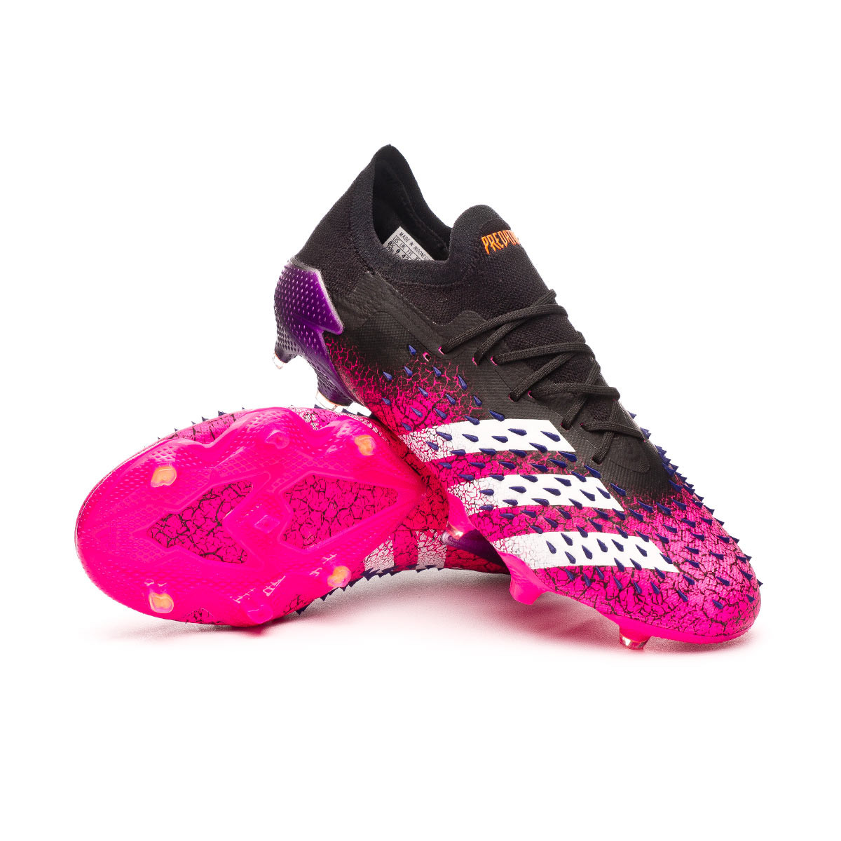 Bota fútbol Predator Freak .1 L FG Black-White-Shock Pink - Fútbol Emotion