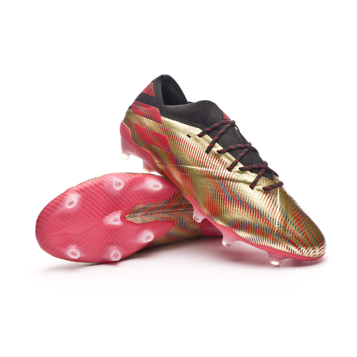 Calendario foro Dos grados Zapatos de fútbol adidas Nemeziz Messi .1 FG Gold Metallic-Scarlet-Black -  Fútbol Emotion