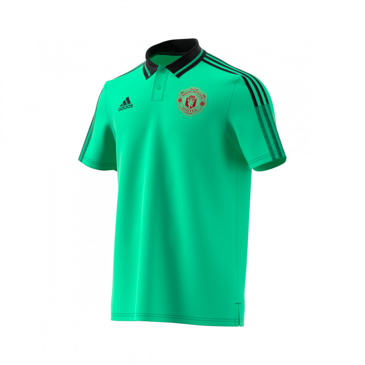 man utd mint green polo