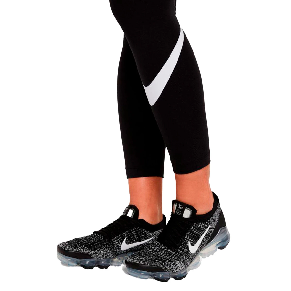 Malla Nike Sportswear Essentials Graphic Swoosh Mujer Black-White