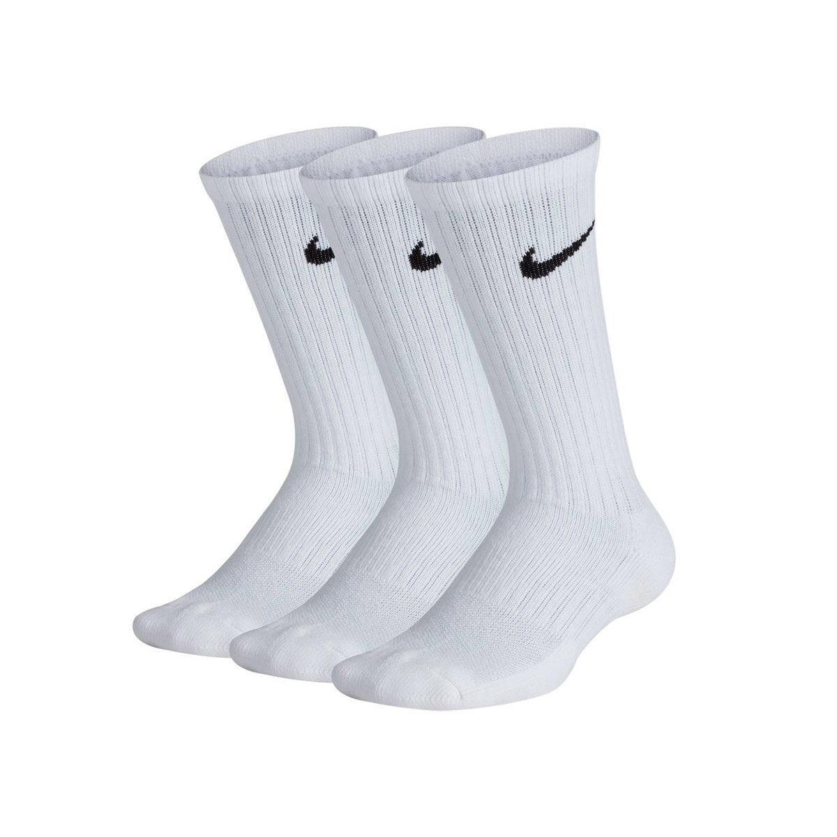 Calcetines Nike Everyday Cushioned (3 Pares) Niño White - Fútbol