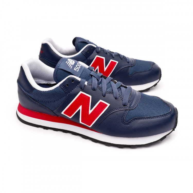 new balance 500 blue red