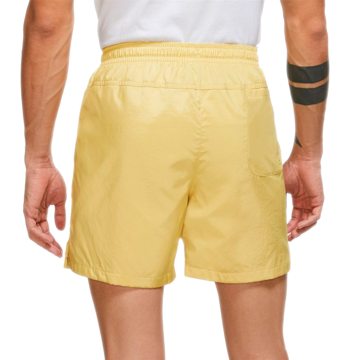 nike woven shorts saturn gold