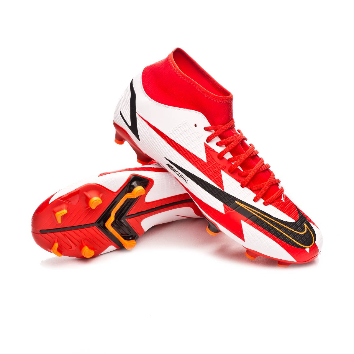 Bota de fútbol Nike Mercurial Superfly 8 CR7 FG/MG Orange-Bright Crimson - Fútbol Emotion