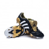 black white and gold predator boots