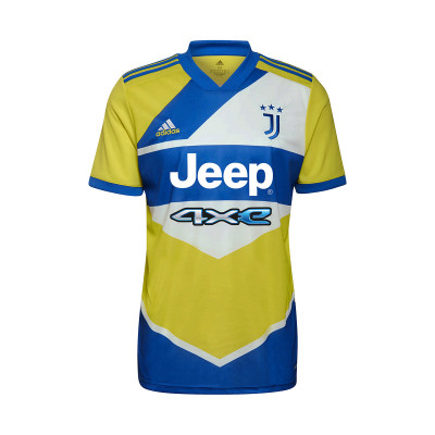 Camiseta adidas Juventus FC Tercera Equipación 2021-2022 Shock  Yellow-Hi-Res Blue - Fútbol Emotion
