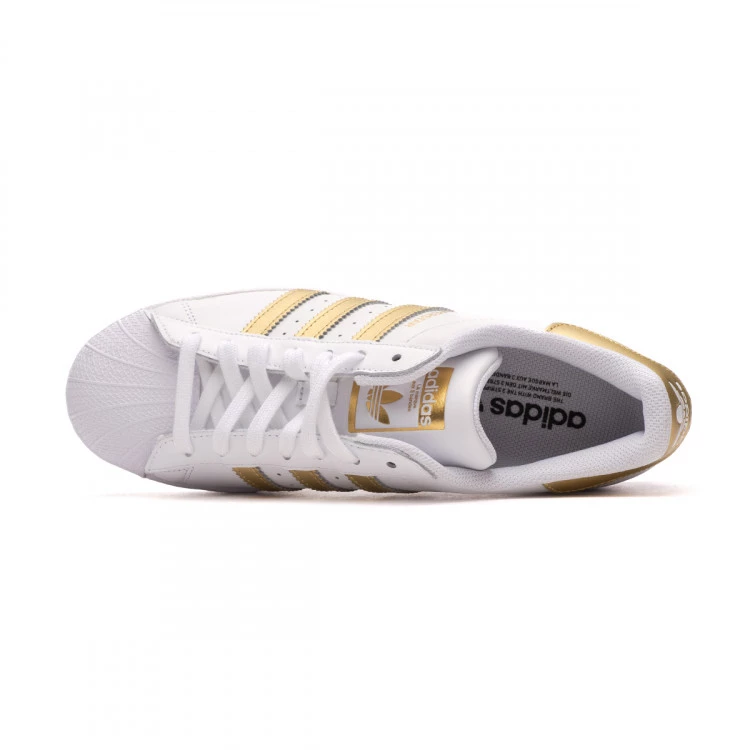 Trainers adidas Superstar Mujer White Metallic Gold Futbol Emotion