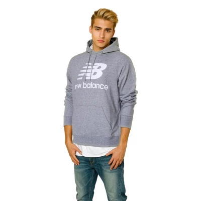 Essentials Stacked Logo Pullover Hoodie Sweatshirt