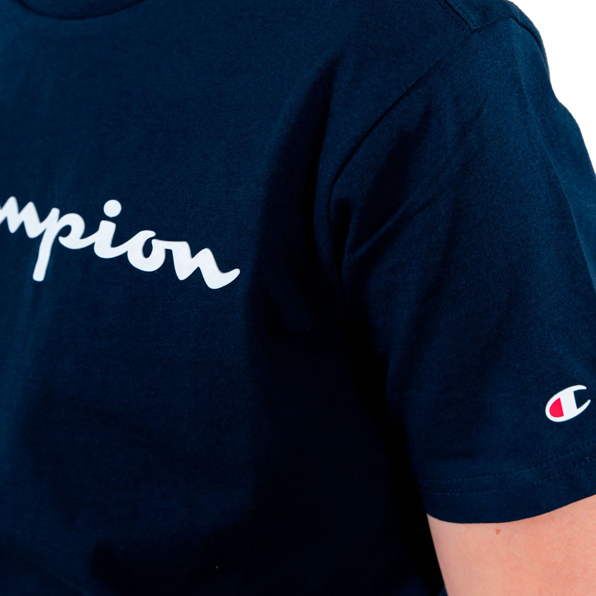Jersey Champion Kids Crewneck Emotion Fútbol - Marine Authentic Big Dark Logo