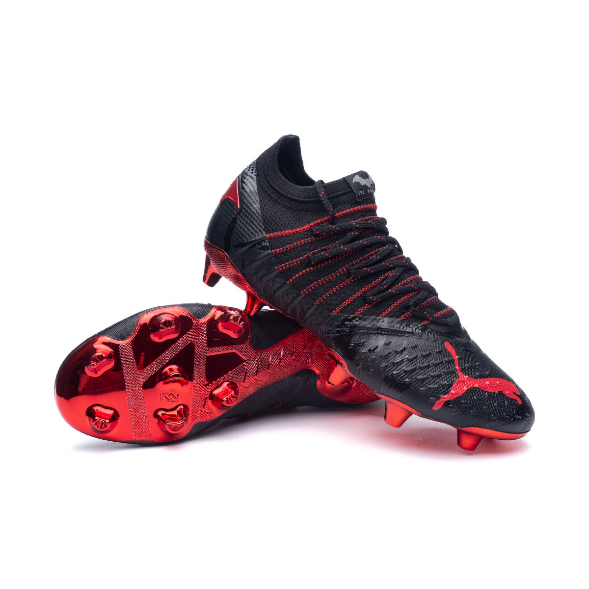 Football Boots Puma Future  Batman FG/AG Black-Lava Blast-White - Fútbol  Emotion