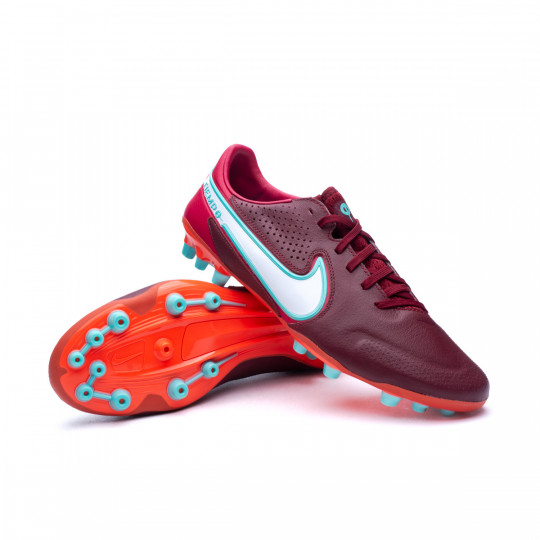 Football Boots Nike Tiempo Legend 9 Pro AG Red White Mystic Hibiscus Futbol Emotion