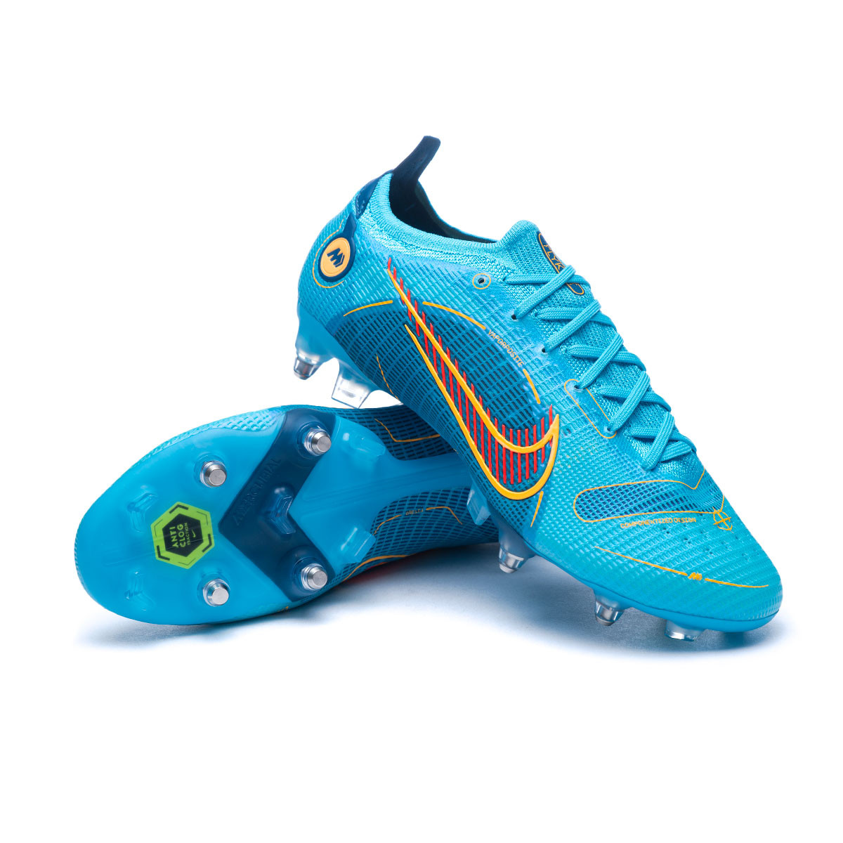 Football Boots Nike Mercurial Vapor 14 Elite SG-Pro AC Chlorine Blue-Laser  Orange-Marina - Fútbol Emotion
