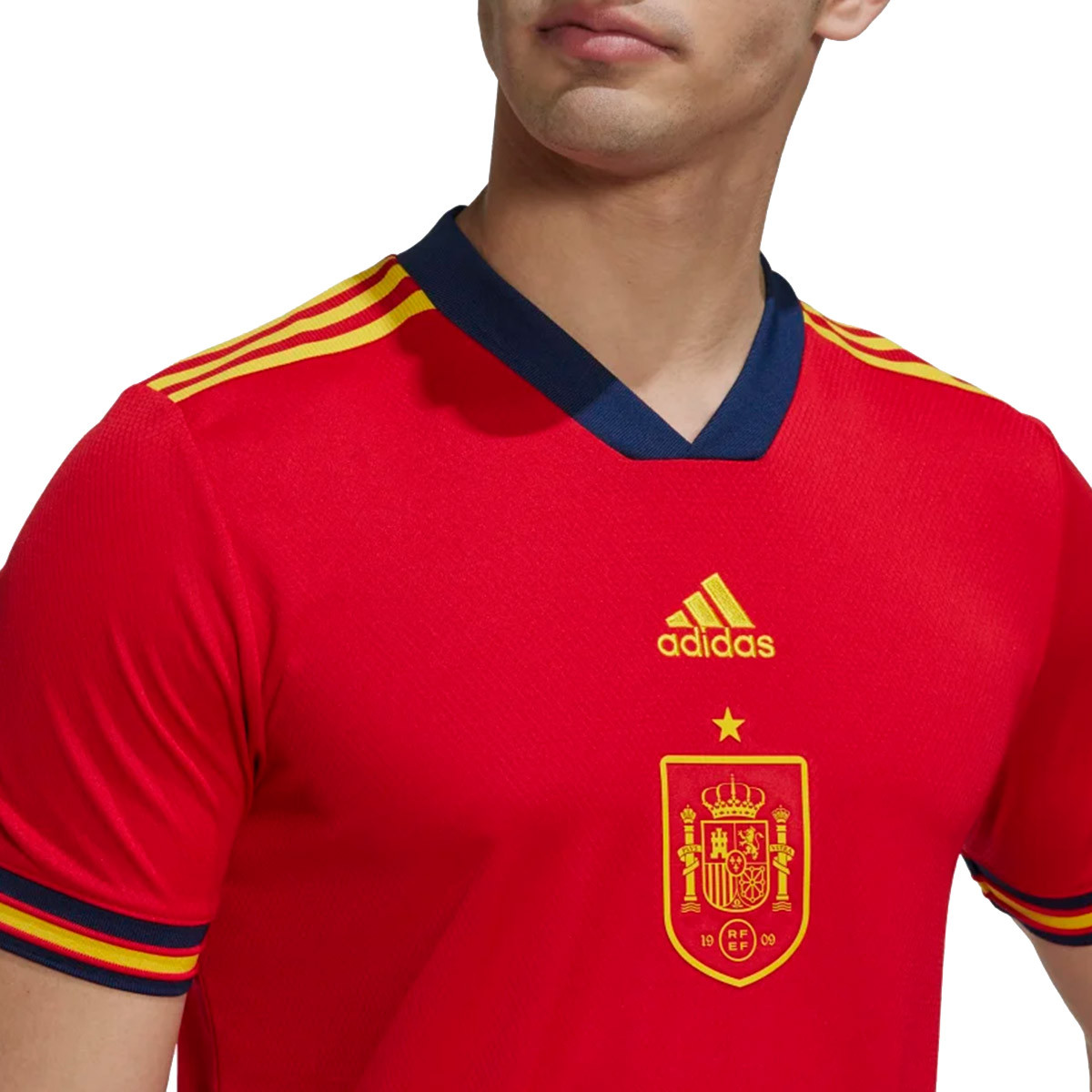 Conexión policía Oposición Camiseta adidas España Primera Equipación Euro 2022 Scarlet - Fútbol Emotion