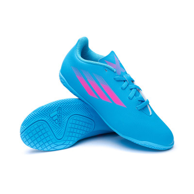 Chaussures de futsal Blanc/Bleu Enfant Adidas X Speedflow.4