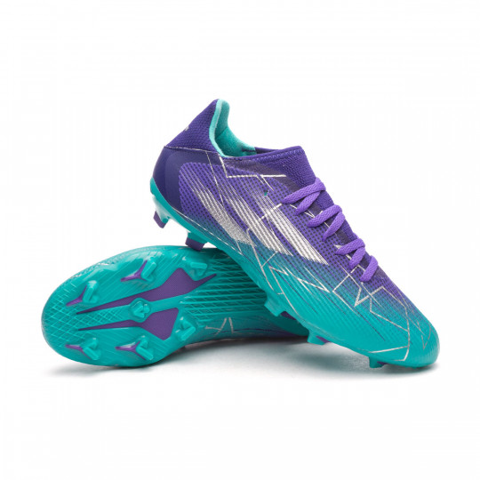 Túnica Luminancia Tahití Bota de fútbol adidas X Speedflow .3 FG Niño Purple Rush-Silver  Metallic-Mint Rush - Fútbol Emotion