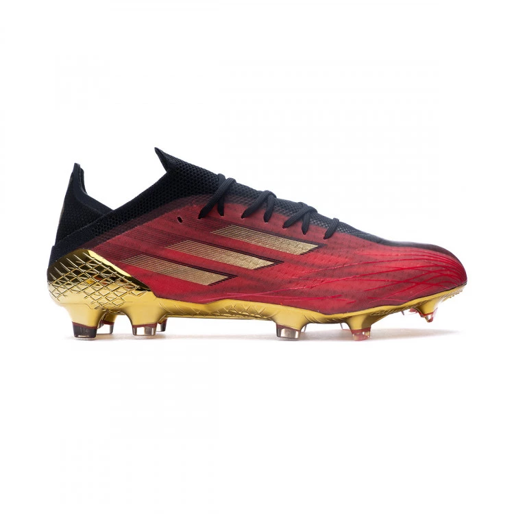 bota-adidas-x-speedflow-.1-fg-vivid-red-gold-metallic-black-1