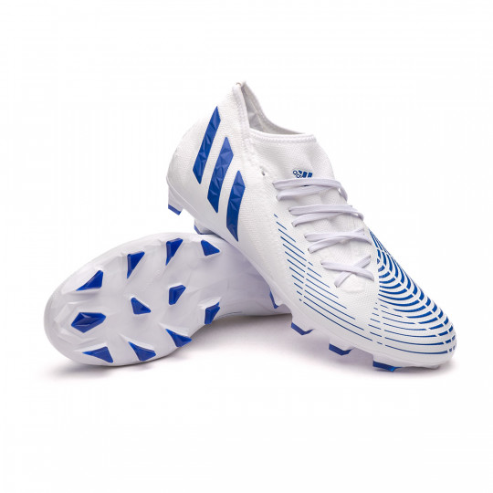 Zapatos fútbol adidas Edge MG White-Blue - Fútbol Emotion