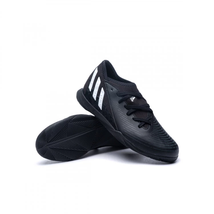 HallenfuBballschuh adidas Kids Predator Edge .3 IN Kern Schwarz WeiB Vivid Netz Futbol Emotion