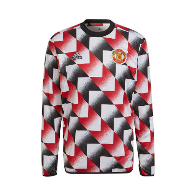 Sweatshirt adidas Manchester United Training 2022-2023 White-Real Red-Black - Fútbol Emotion