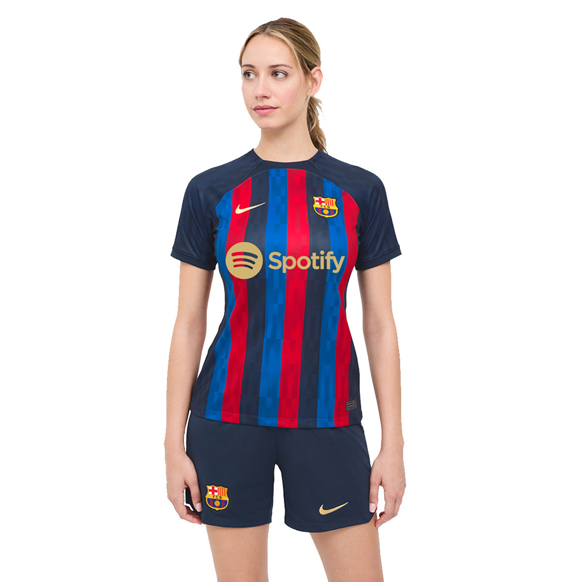 Camiseta FC Barcelona Equipación Stadium 2022-2023 Mujer Obsidian-Game - Fútbol Emotion