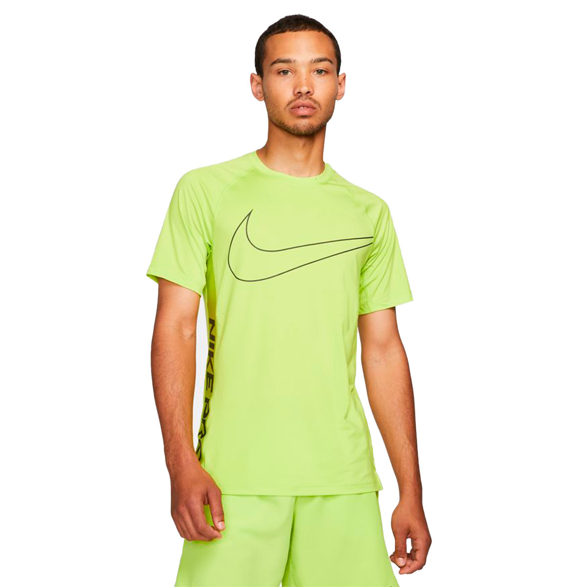 sitio violín demandante Camiseta Nike Dri-Fit Nike Pro Slim Novelty Atomic Green-Atomic  Green-Sequoia - Fútbol Emotion