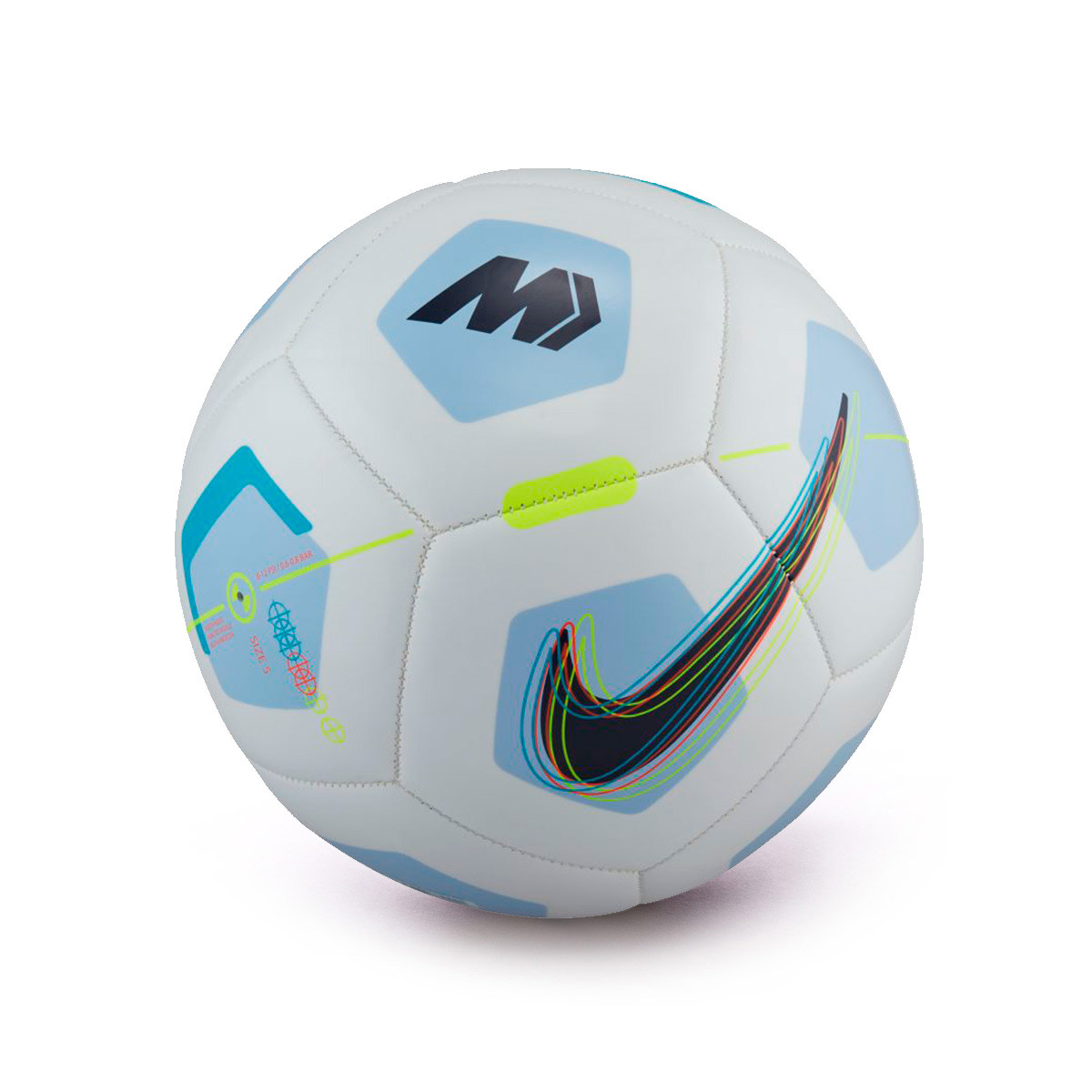 Aprendiz pescado Tractor Balón Nike Mercurial Fade Football Grey-Light Marine - Fútbol Emotion