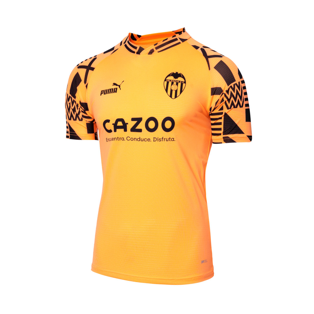 Camiseta Valencia CF Pre-Match 2022-2023 Niño Neon Citrus-Black - Fútbol Emotion