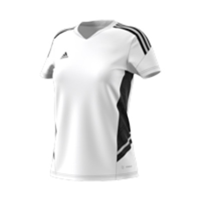 segundo En segundo lugar luego Camiseta adidas Condivo 22 m/c Mujer White-Black - Fútbol Emotion