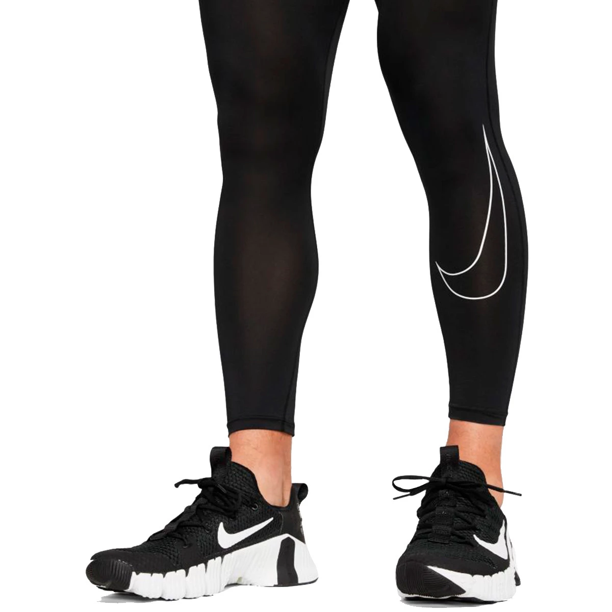 Sliders Nike Larga Nike Pro Dri-Fit Tight Black-White - Fútbol Emotion