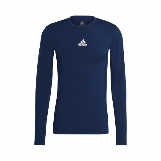 Youth adidas Navy LA Galaxy Performance Logo Set Long Sleeve T-Shirt