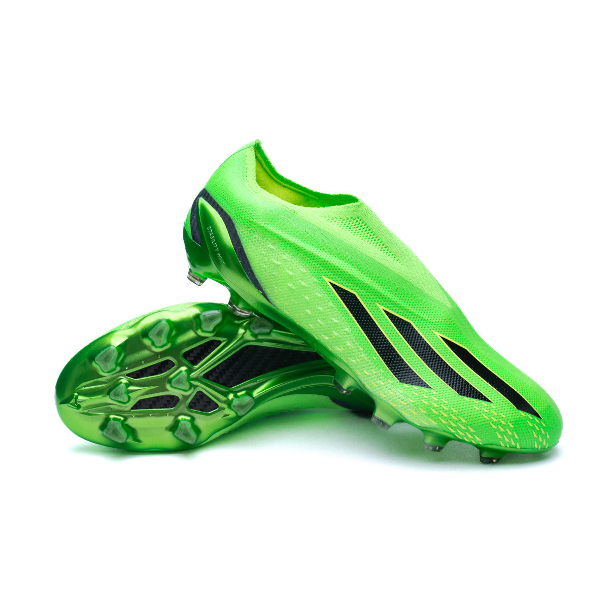 Bota de fútbol adidas Speedportal + AG Solar Green-Black-Solar Yellow - Fútbol Emotion
