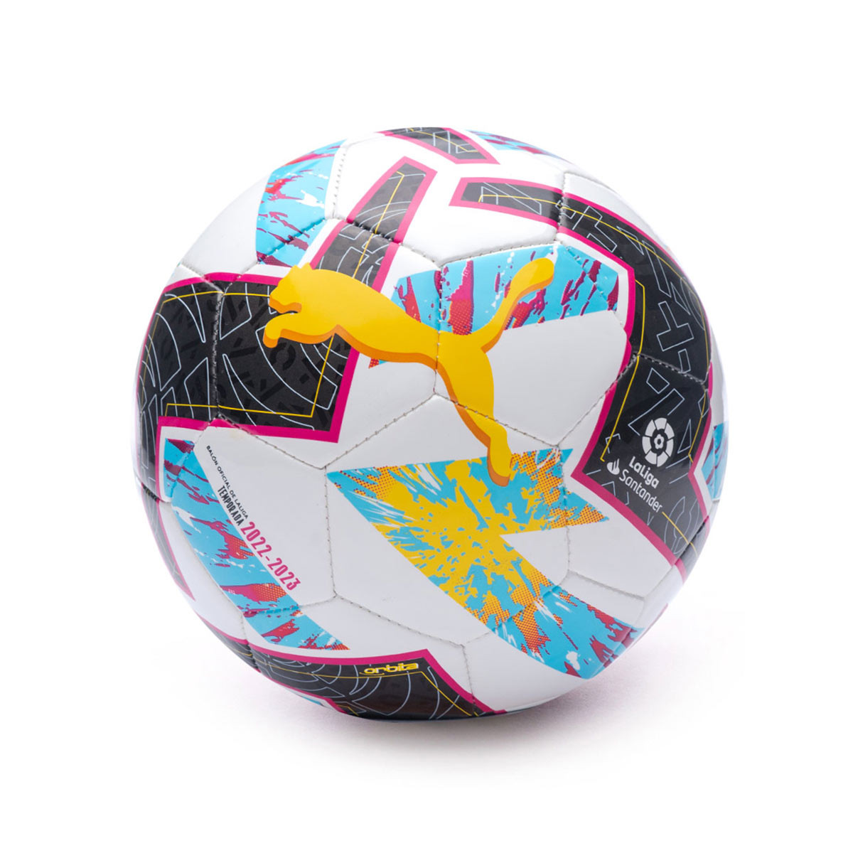 demandante Hundimiento globo Balón Puma LaLiga 1 Orbita Hybrid 2022-2023 White-Beetroot Purple-Blue  Atoll - Fútbol Emotion