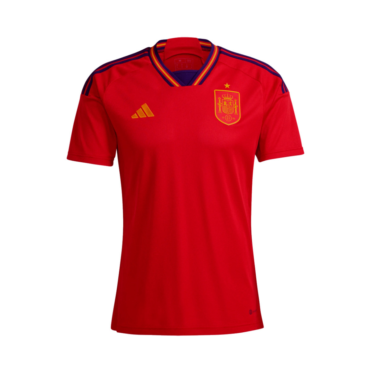 Goma Húmedo desagüe Camiseta adidas España Primera Equipación Mundial Qatar 2022 Power Red-Navy  Blue - Fútbol Emotion