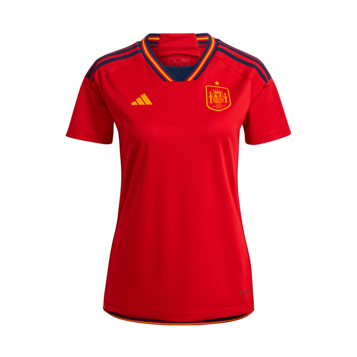 Camiseta adidas España Equipación Qatar 2022 Mujer Power Red-Navy Blue - Fútbol Emotion