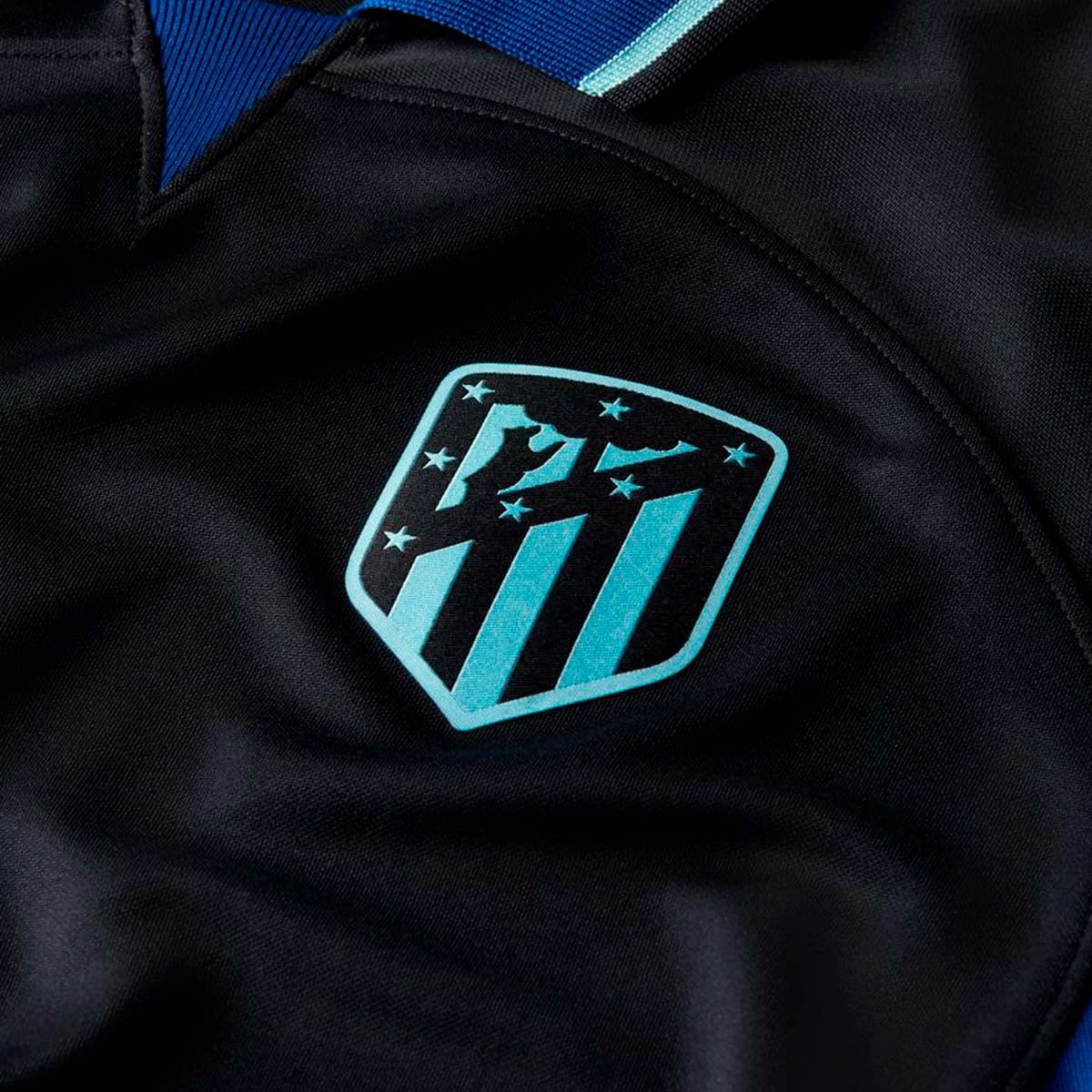 Camiseta Nike Atlético de Madrid Segunda Equipación Stadium 2022-2023 Niño  Black-Deep Royal Blue - Fútbol Emotion