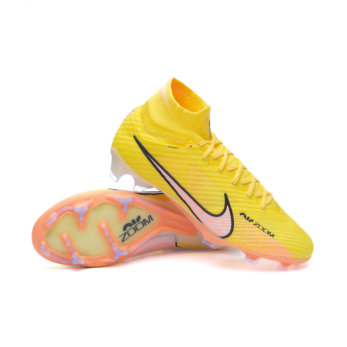 cerrar Locura Ajustamiento Bota de fútbol Nike Air Zoom Mercurial Superfly 9 Elite FG Yellow  Strike-Sunset Glow-Barely Grape - Fútbol Emotion