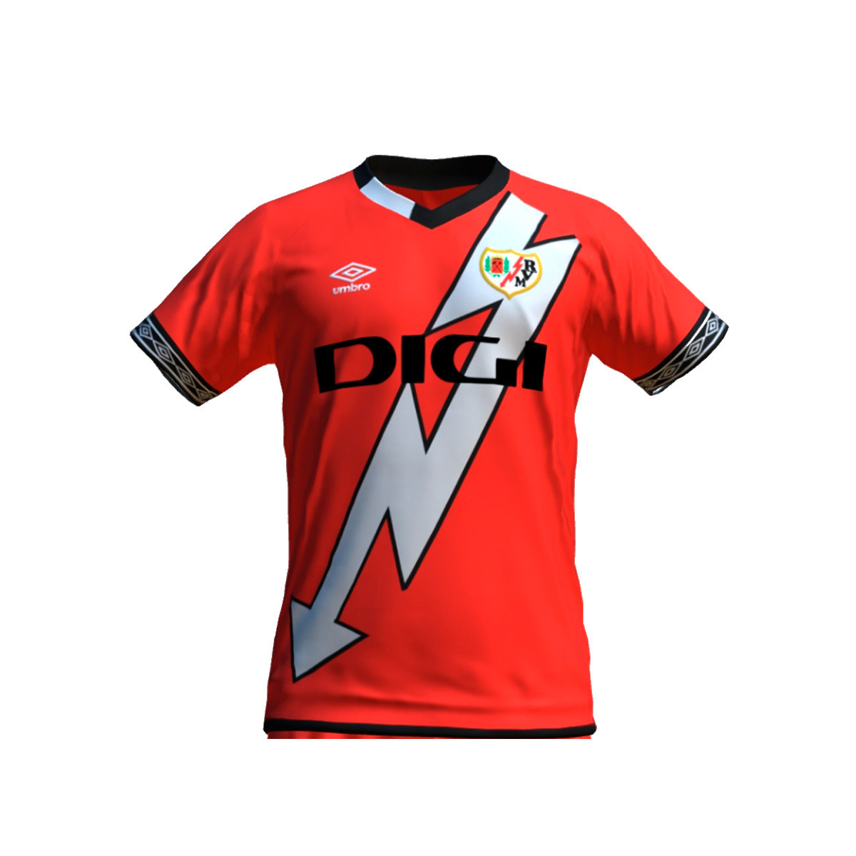 Camiseta Umbro Rayo Vallecano de Madrid Segunda Equipación Niño Red - Fútbol Emotion